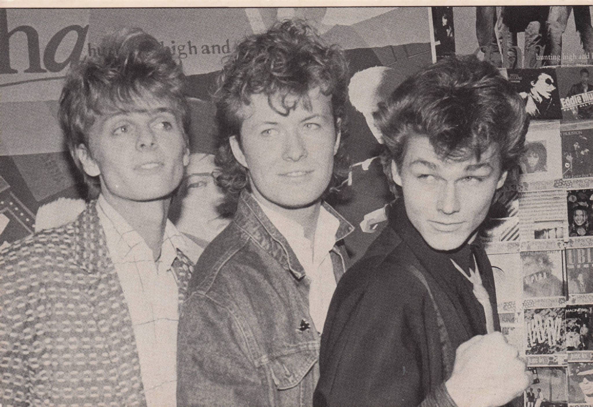 A-Ha Vintage Early Photo Shoot Rare London Postcard