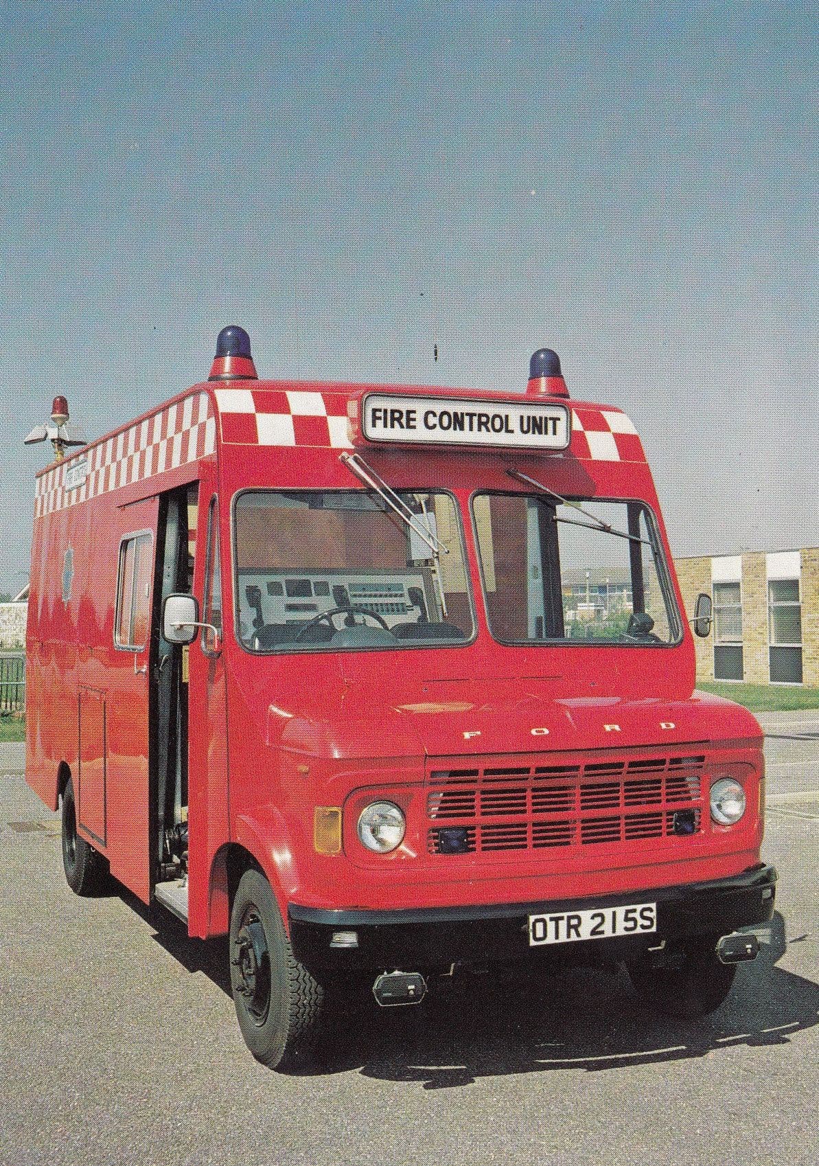 Control Decontamination Unit Sussex Fire Engine Brigade Postcard