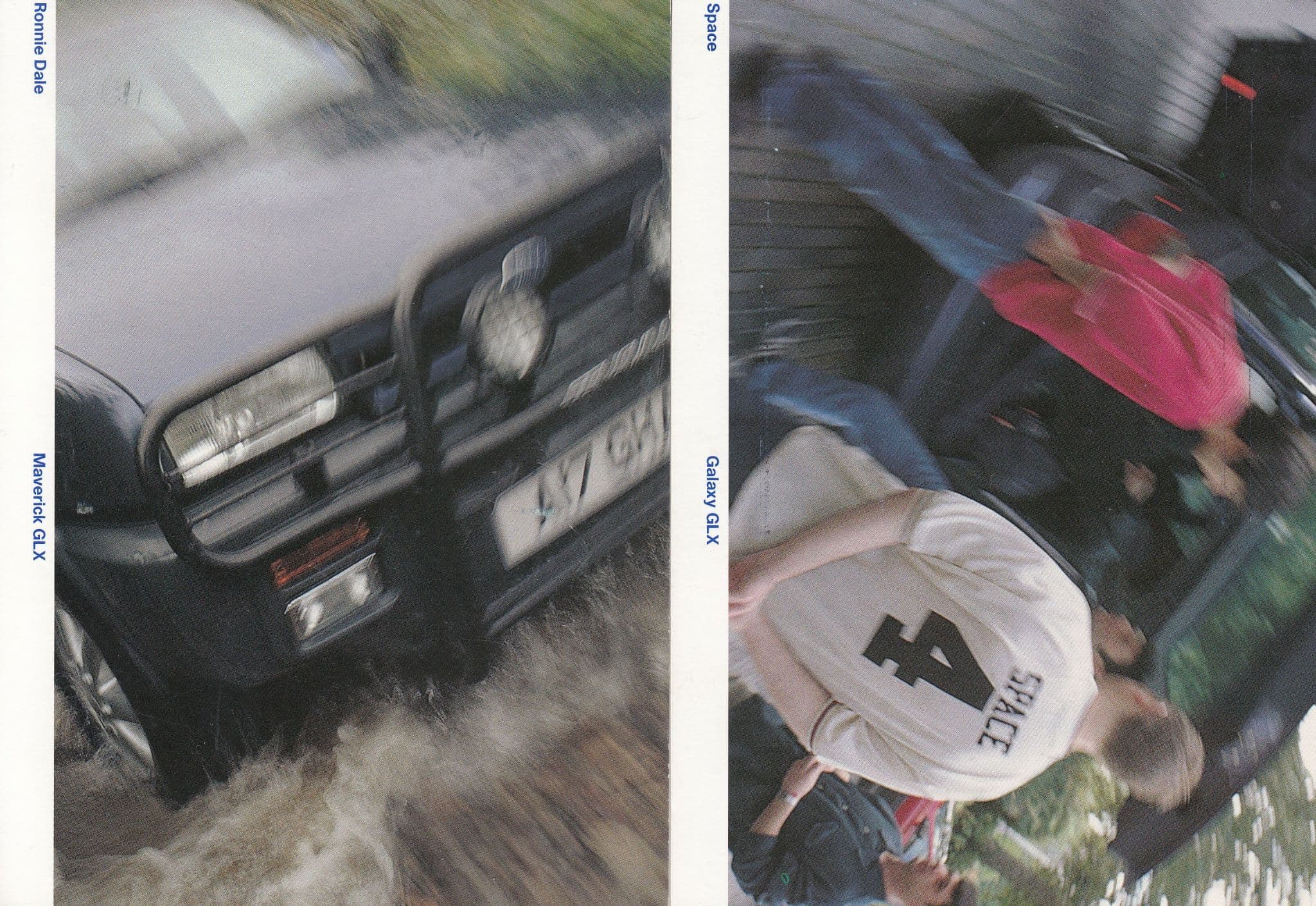 1996 Motor Show Maverick GLX Galaxy Car 2x Postcard s