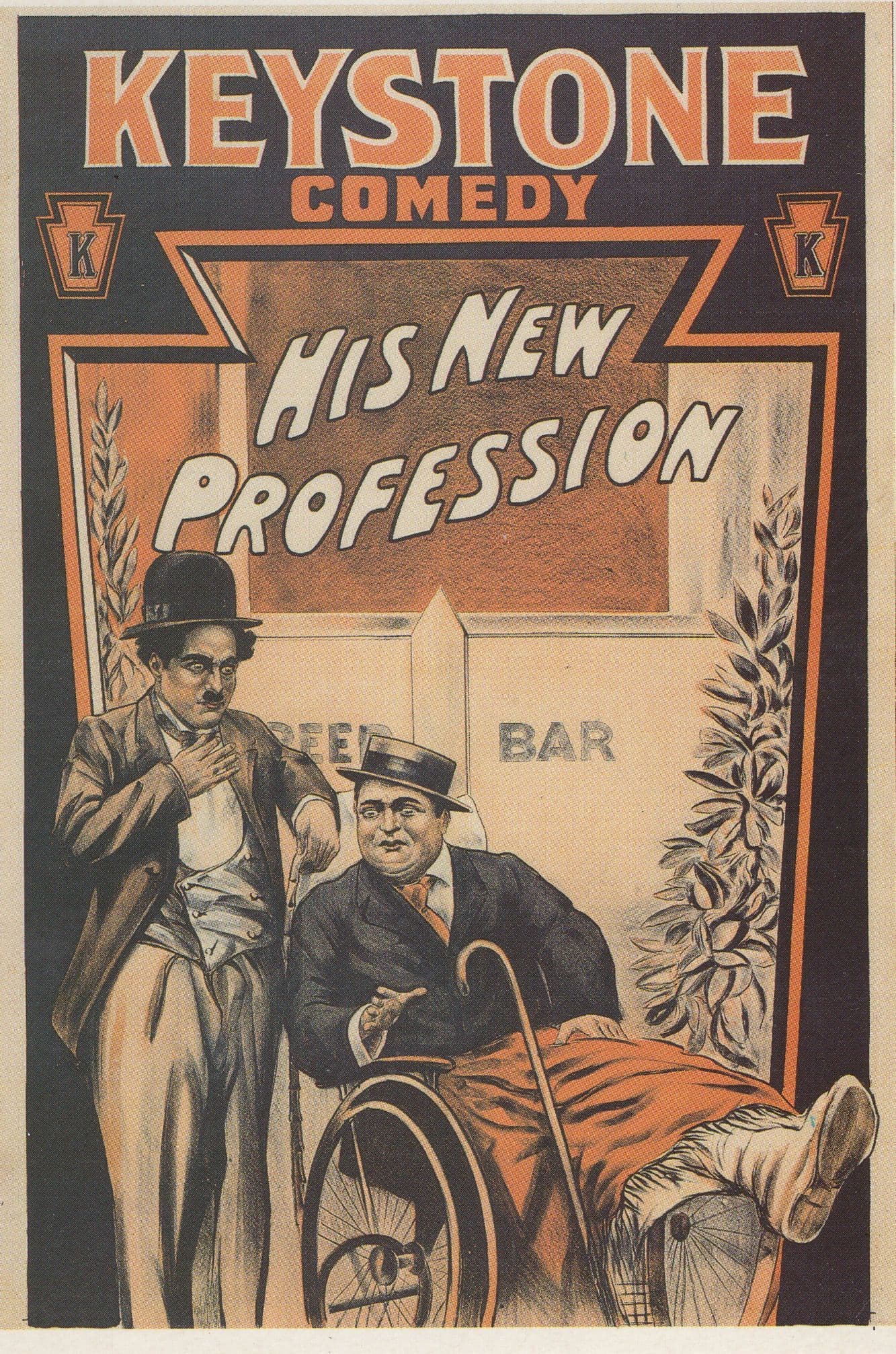 Charlie Chaplin His New Profession Film Rare Dutch Postcard