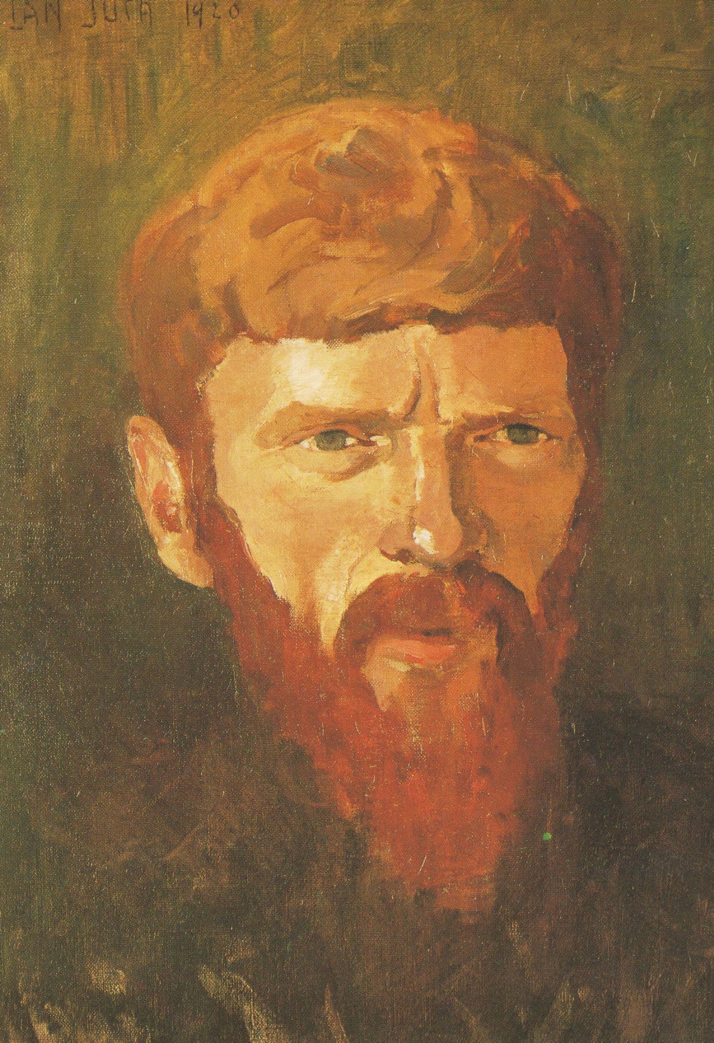 David Lawrence Jan Juta National Portrait Gallery Painting Postcard