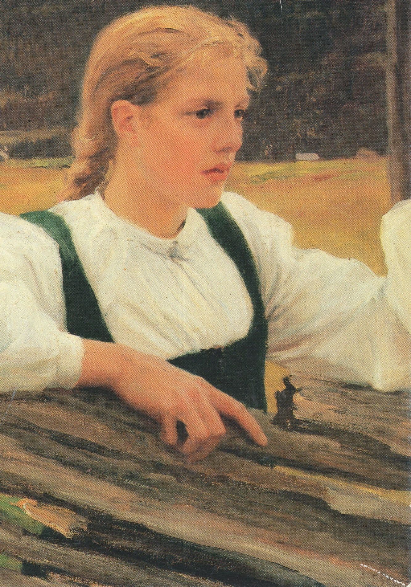 Albert Edelfelt Solveig Finland Porvoon Finland Painting Postcard