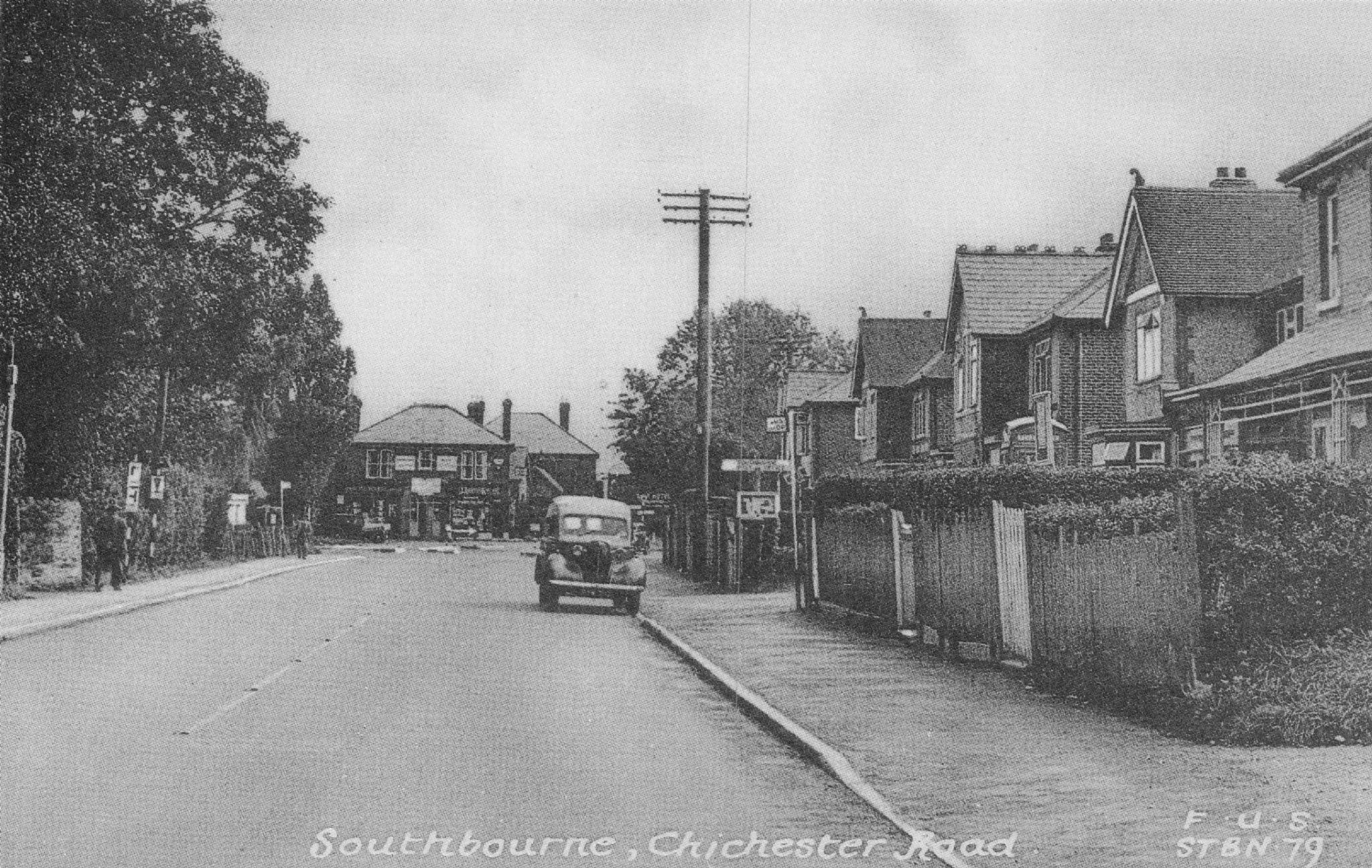 Chichester Road Southbourne West Sussex Photo Postcard