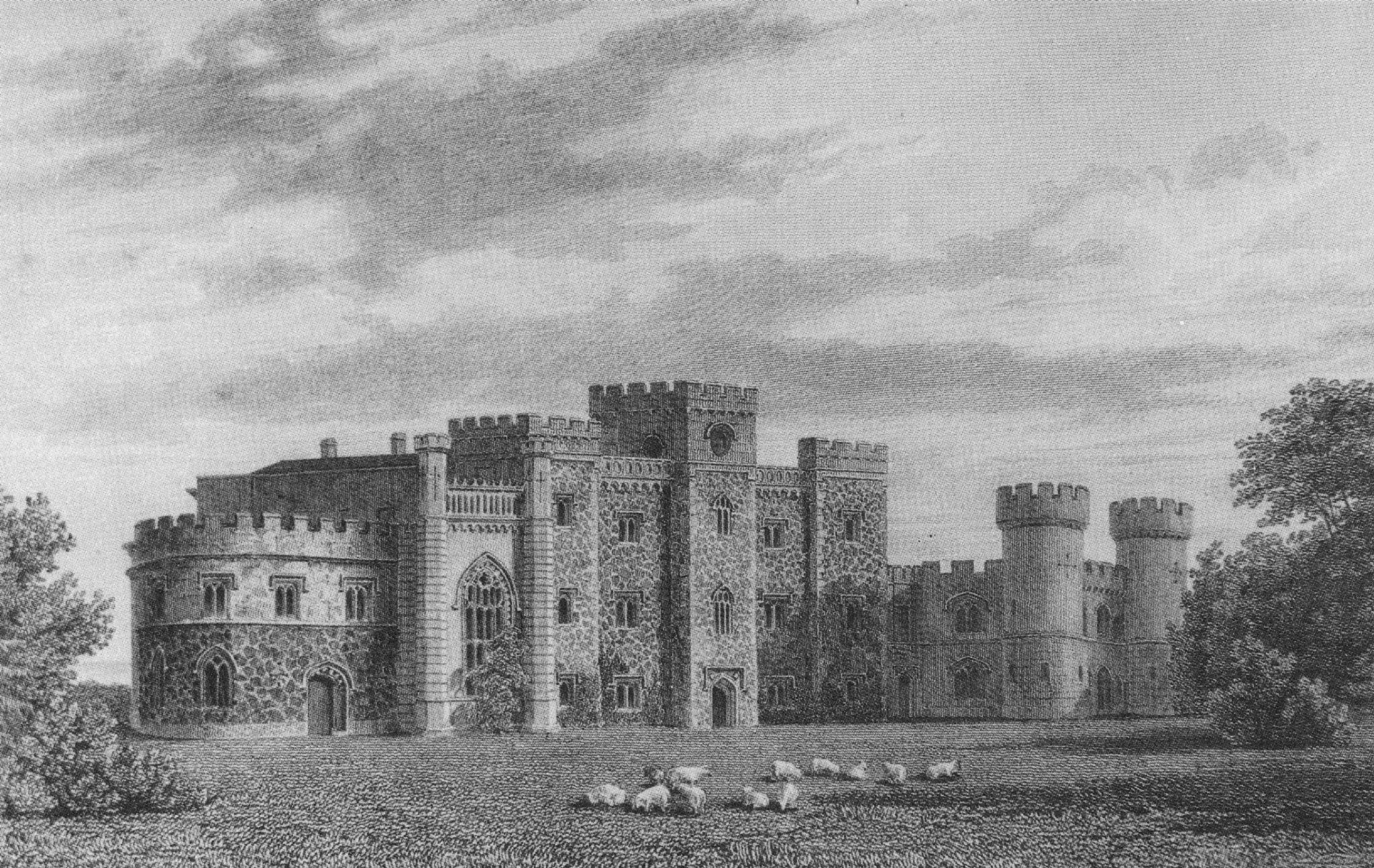 Castle Goring Worthing Percy Bysshe Shelley 1832 Sussex Postcard