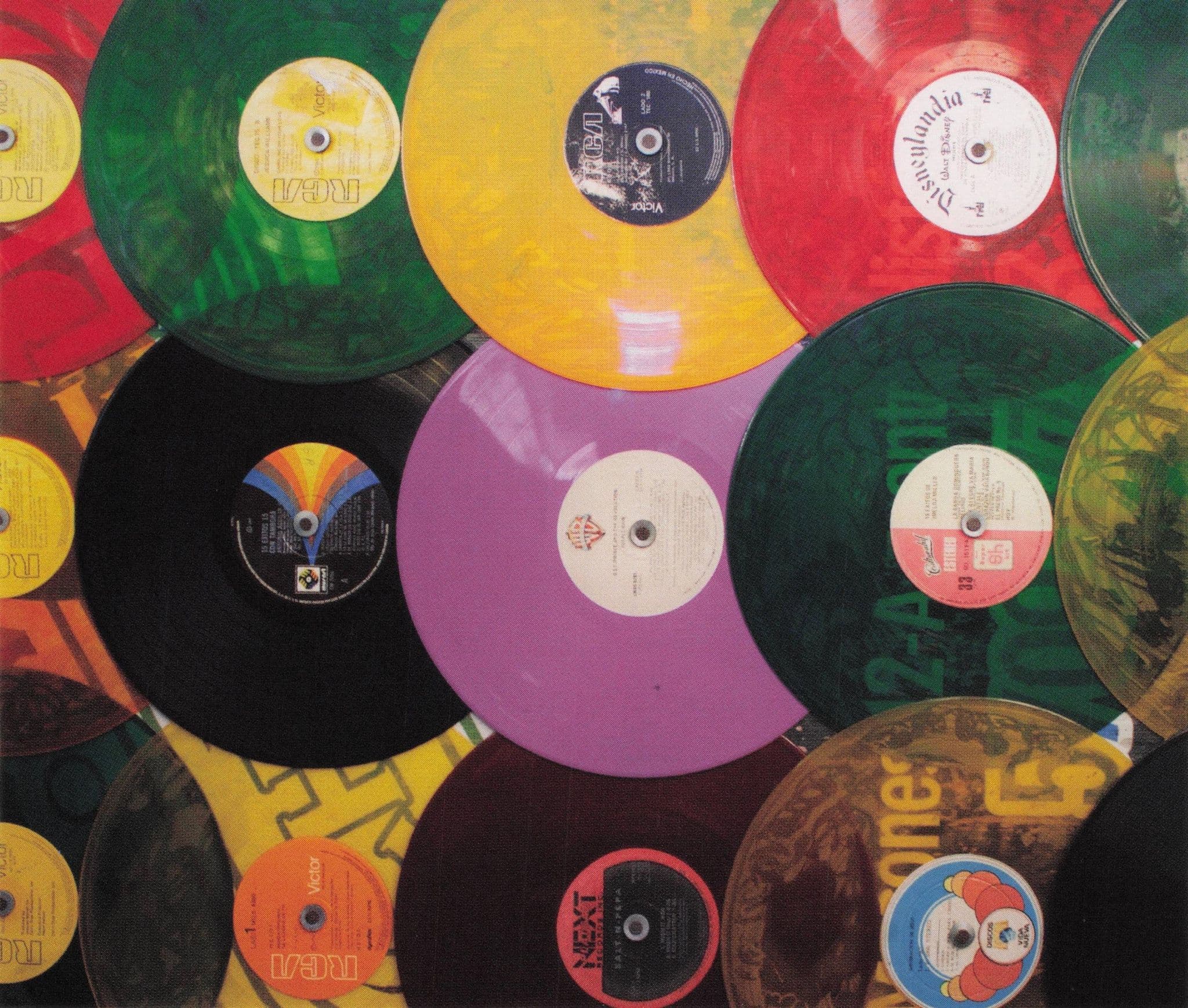 Coloured Vinyl Music Records LPs At Discos Chowell Mexico Photo Art Postcard