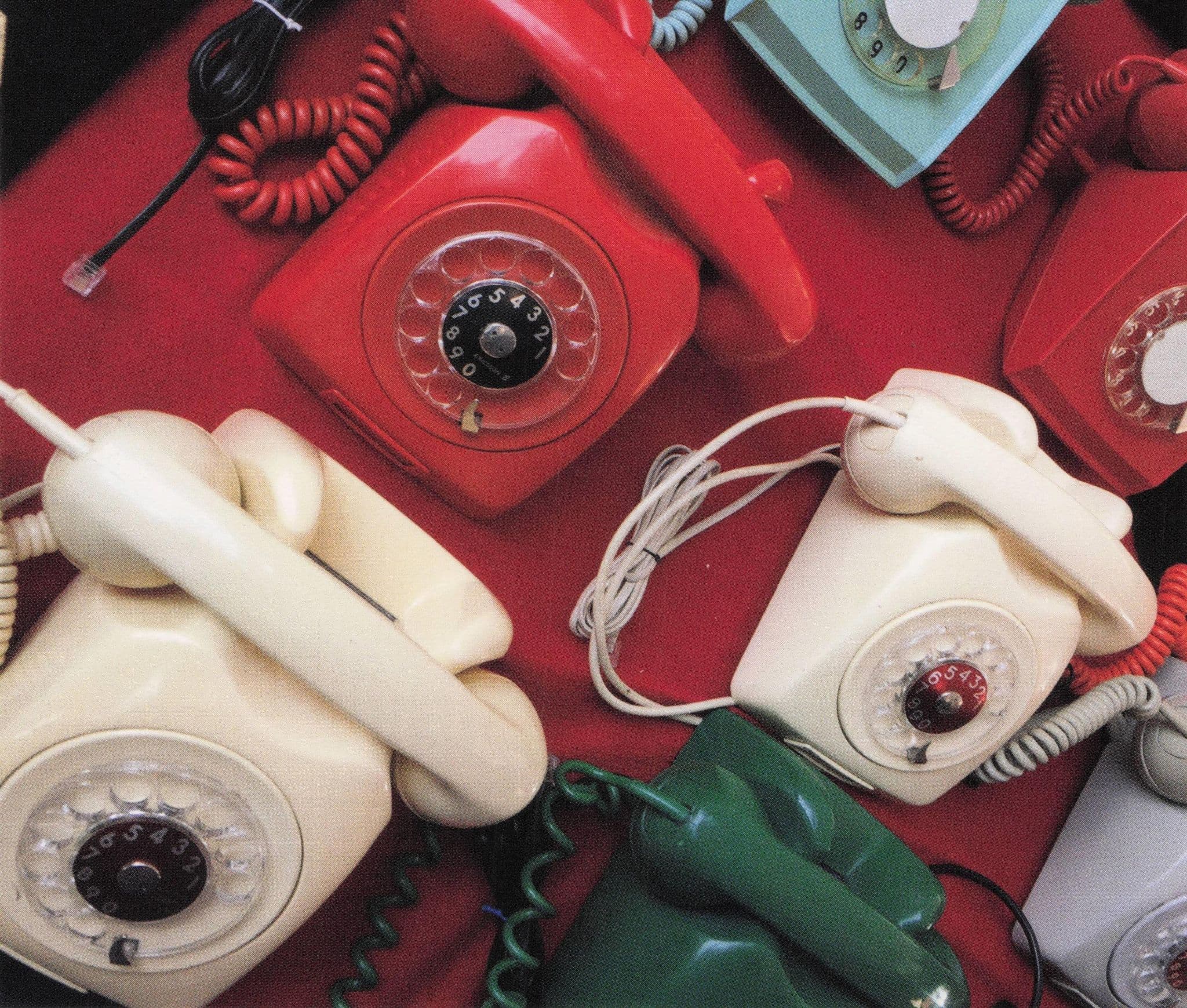 Colour Telephones at Mexico Market Cuauhtemoc Photo Art Postcard
