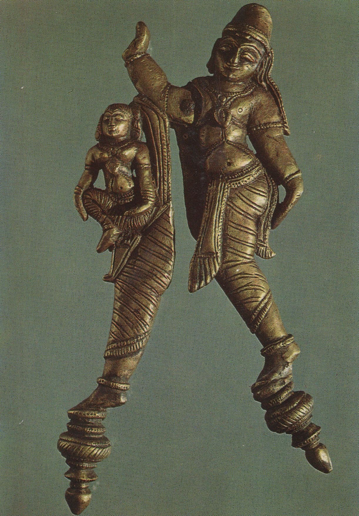 Dekkan Inde India Bronze Statue Musee De L'Homme Postcard
