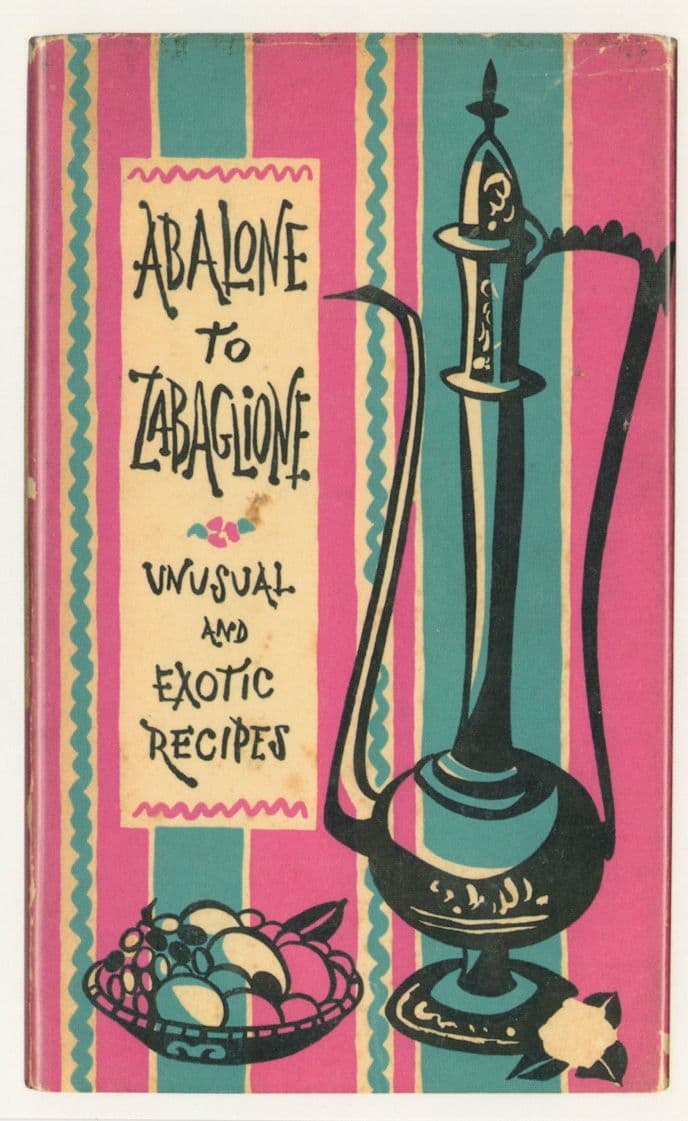 Abalone To Zabaglioner Edna Bellenson 1957 Cookery Book Postcard