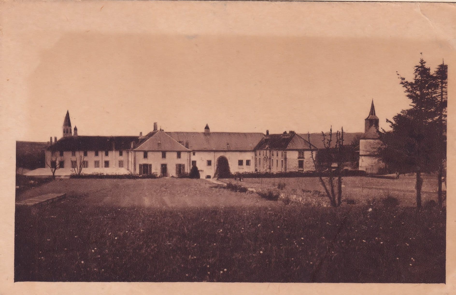 Abbeye Cistercienne St Joseph Ubexy Jardin Antique French Postcard