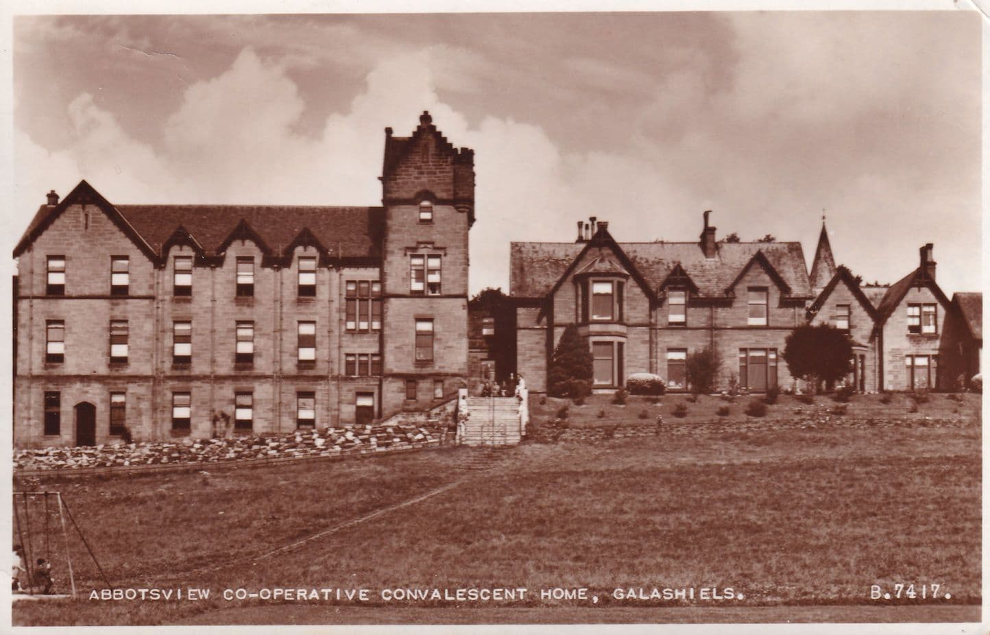 Abbotsview Convalescent Home Scottish Real Photo Postcard