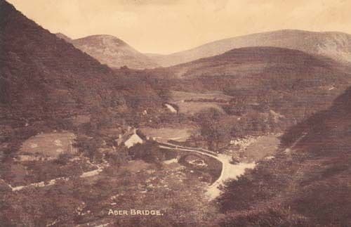 Aber Bridge Vintage Early Postcard