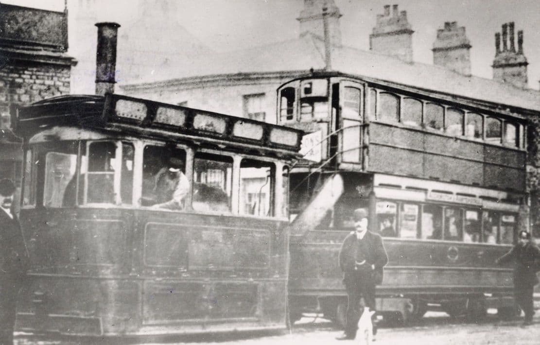 Accrington Corporation Steam Tramway Old Bus PB Postcard Photo