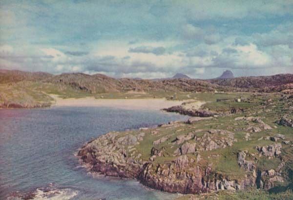 Achmelvich Bay Sutherland 1970s Scottish Postcard