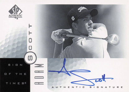 Adam Scott Sign Of The Times Hand Signed 2001 SP Golf Autograph Card