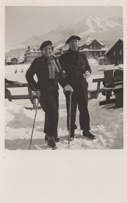 Adelboden Holiday 1935 Postcard From Hotel Real Photo
