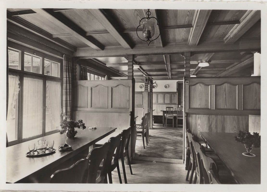 Adelboden Mountain Restaurant Cafe Sternestubil Switzerland Postcard