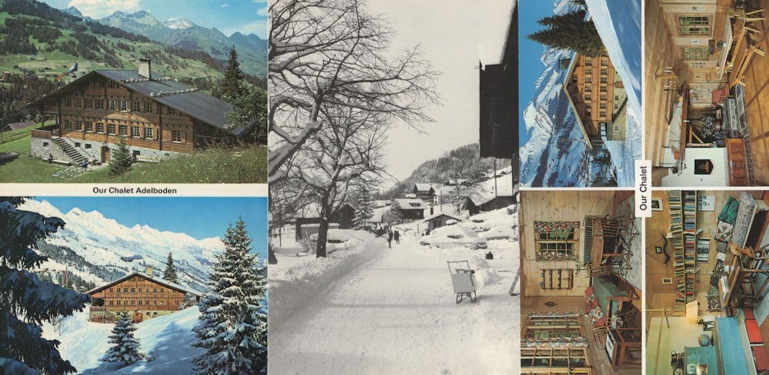 Adelboden Our Chalet 3x Switzerland Postcard s