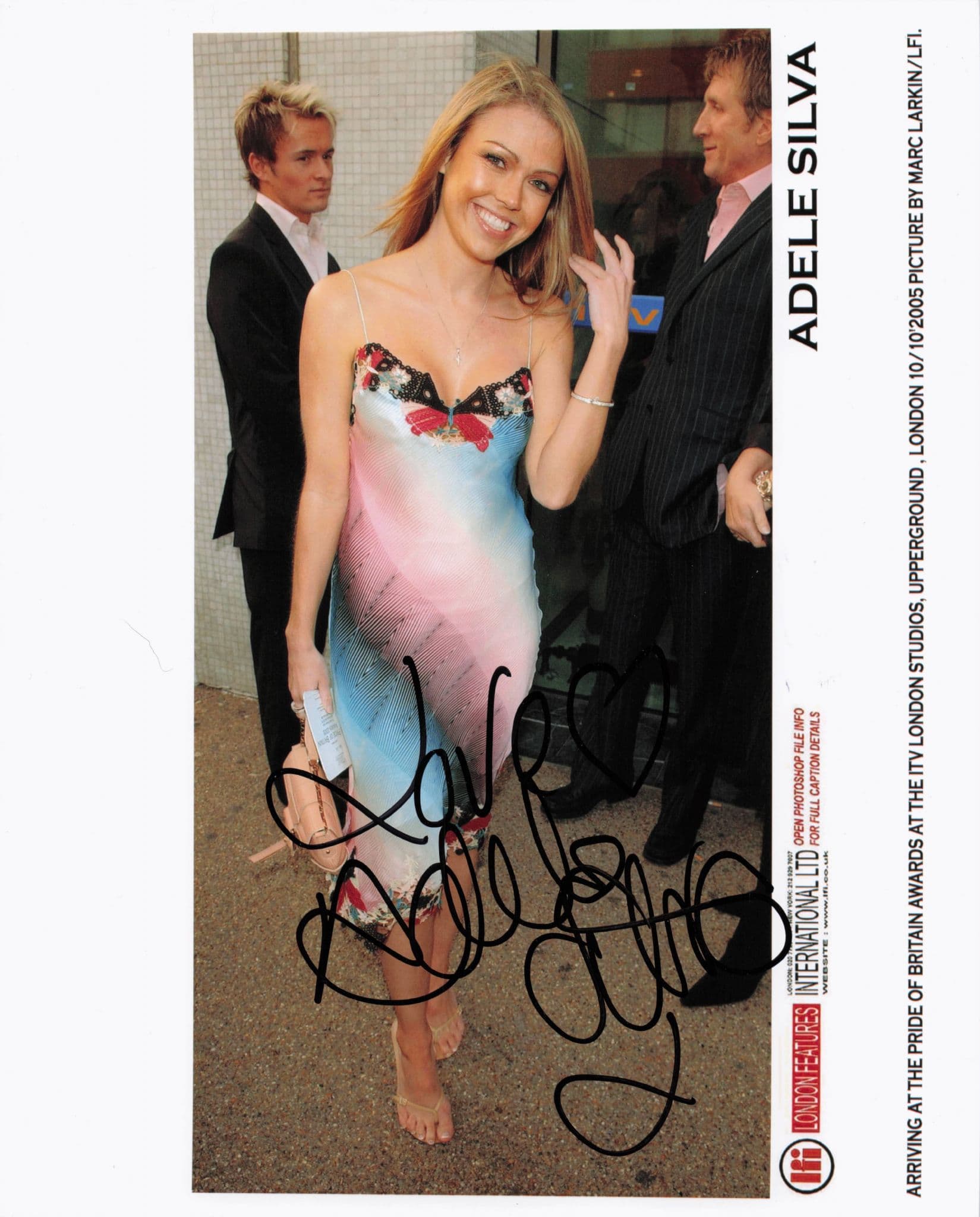 Adele Silva Emmerdale 2005 Pride Of Britain Awards 10x8 Hand Signed Photo