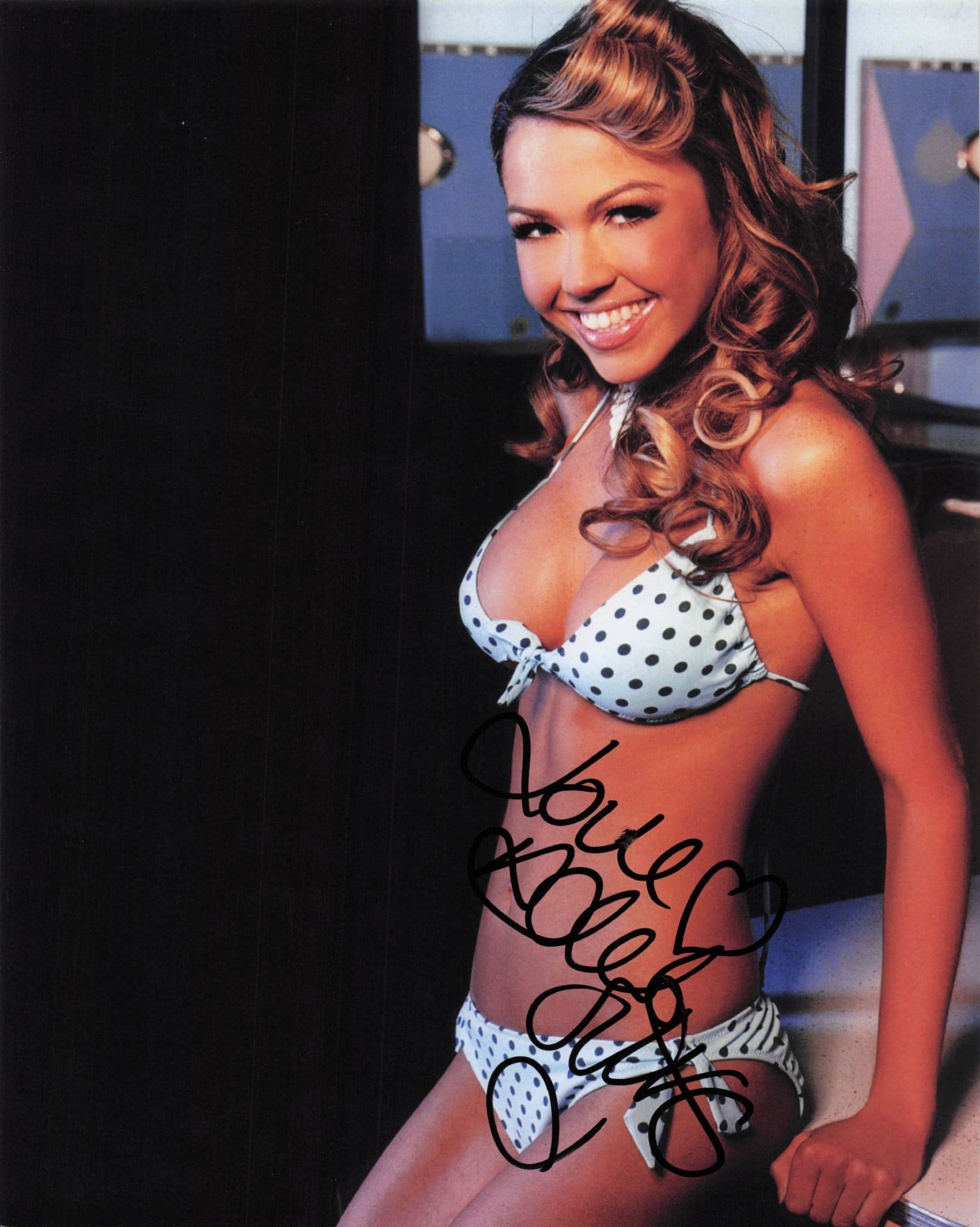 Adele Silva Emmerdale In Bikini Nightclub Sexy 10x8 Hand Signed Photo