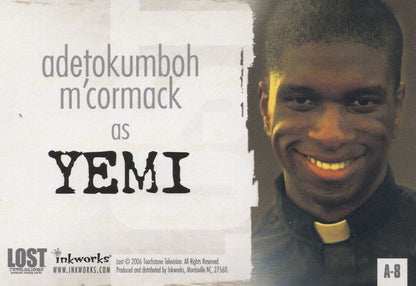 Adetokumboh M'Cormack Lost TV Show Autograph Card Photo