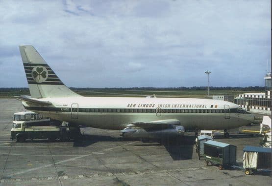 Aer Lingus Boeing 737 at Dublin Airport in 1974 Limited Edition of 300 Postcard
