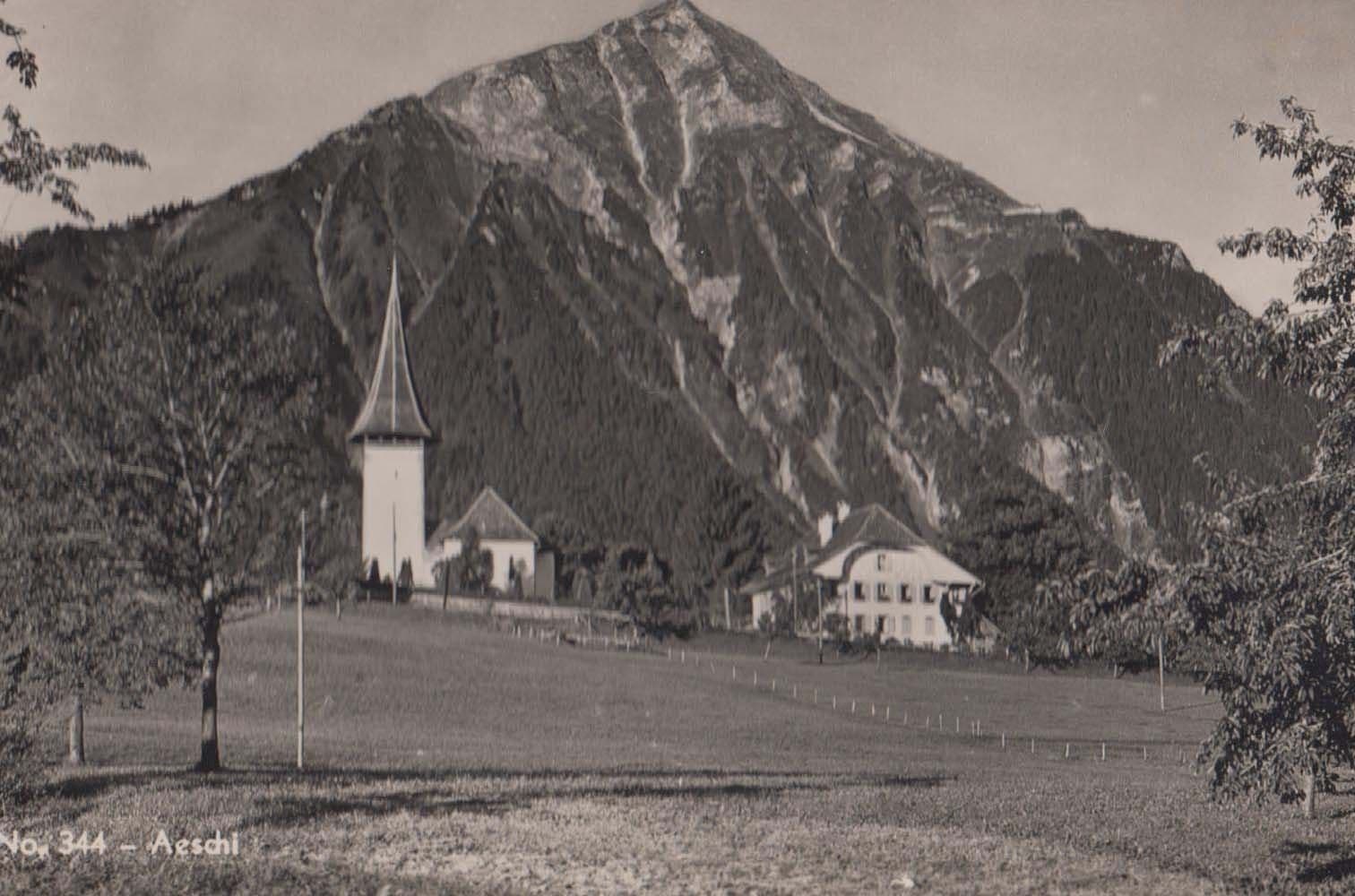 Aeschi Switzerland Stunning  Real Photo Postcard