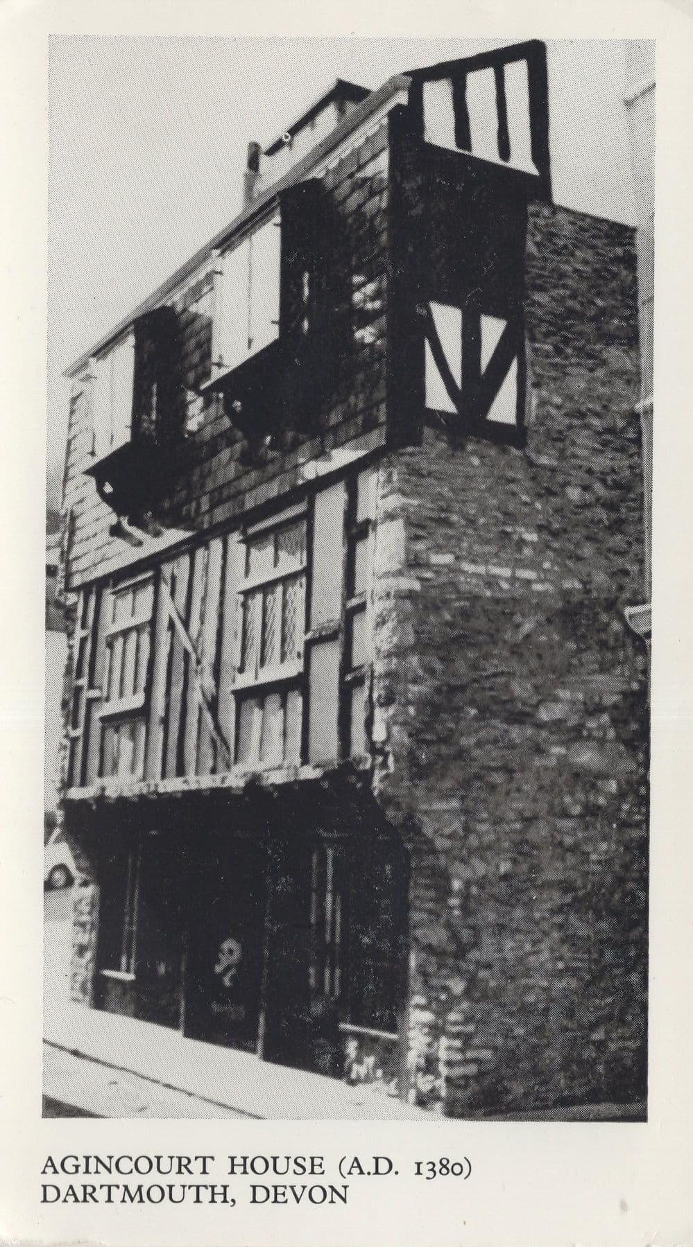 Agincourt House Devon Old Postcard