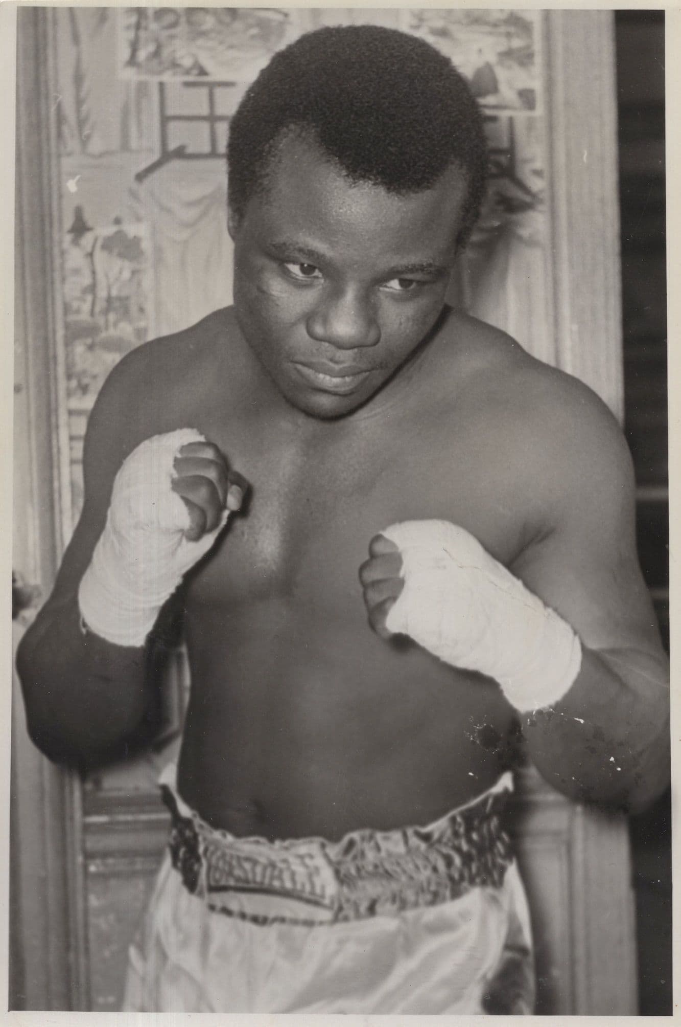Ahmed Sebane Algerian Boxer Vintage 1950s Photo
