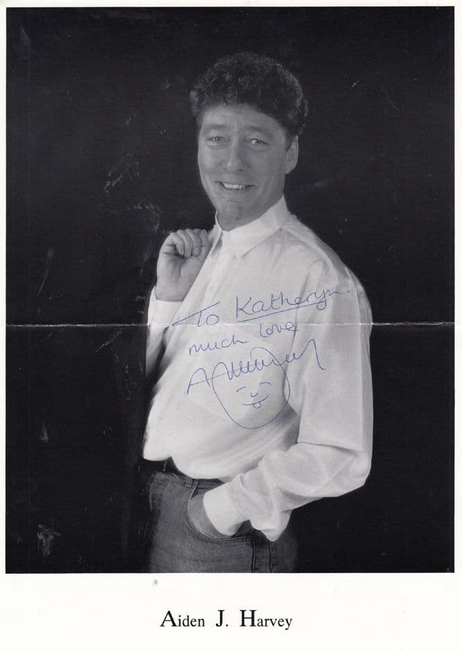 Aiden Harvey New Faces Hand Signed Folded Large 12x8 Photo