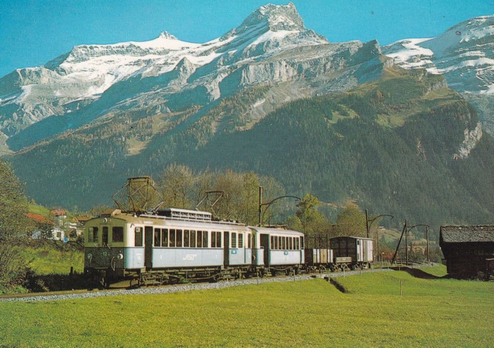 Aigle Sepey Diablerets French Train Postcard