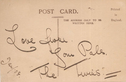 Aileen & Doris Woods New Zealand Australian Twins Rugby Singers Hand Signed Postcard