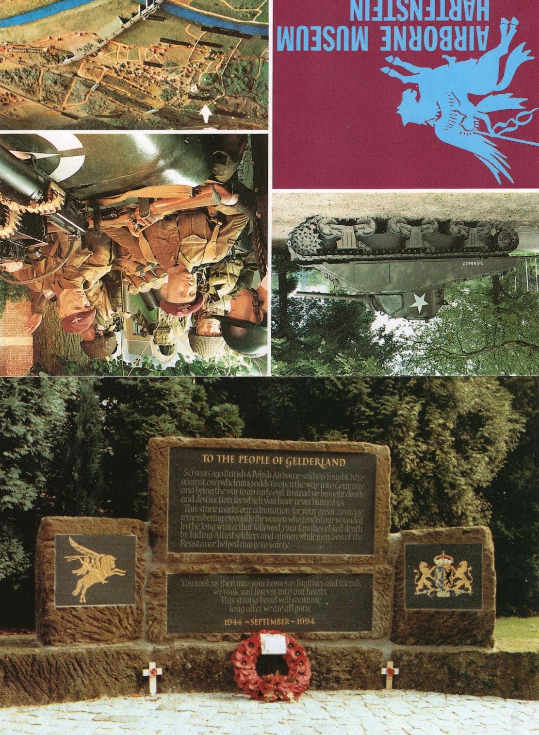 Airborne Museum Gelderland Grave Hartenstein Oosterbeek 2x Dutch Military Postcard