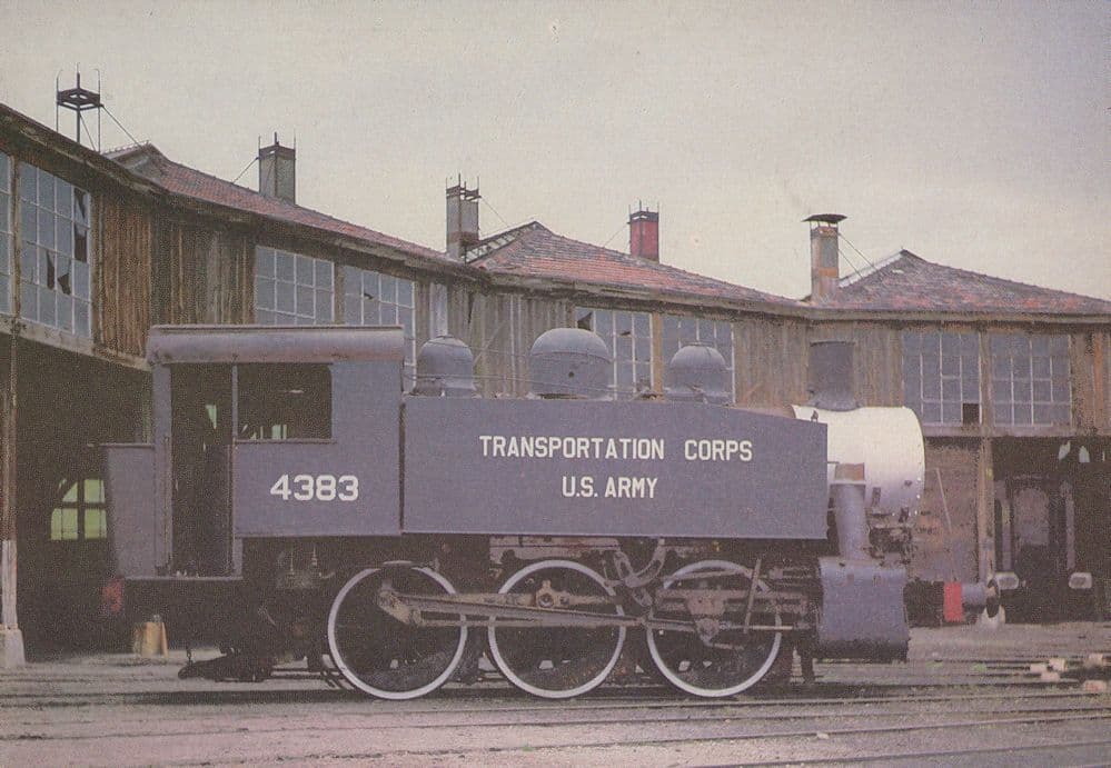 Ajecta 20 4383 Transportation Corps US Army Train Postcard