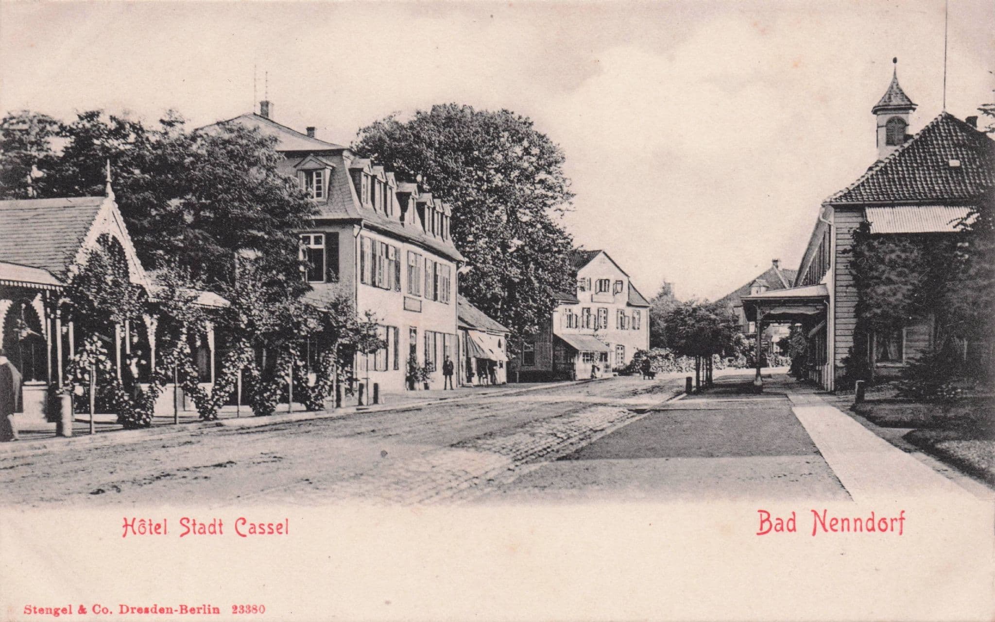 AK Bad Nenndorf Hotel Stadt Cassel Antique German Postcard