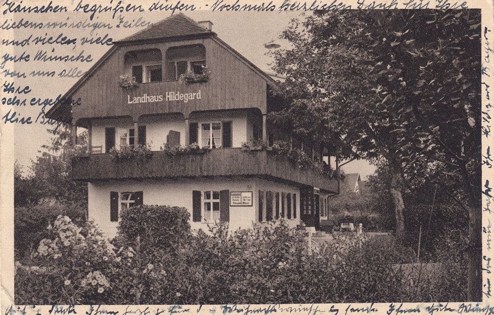 AK Strub Hotel Landhaus Hildegard Antique German Postcard