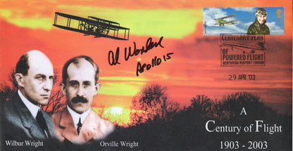Al Worden Apollo 15 Limited Edition Wright Brothers Hand Signed FDC