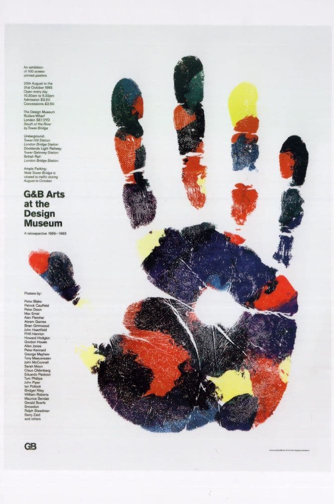 Alan Fletcher 50 Years Of Poster Design Artist London Museum Postcard