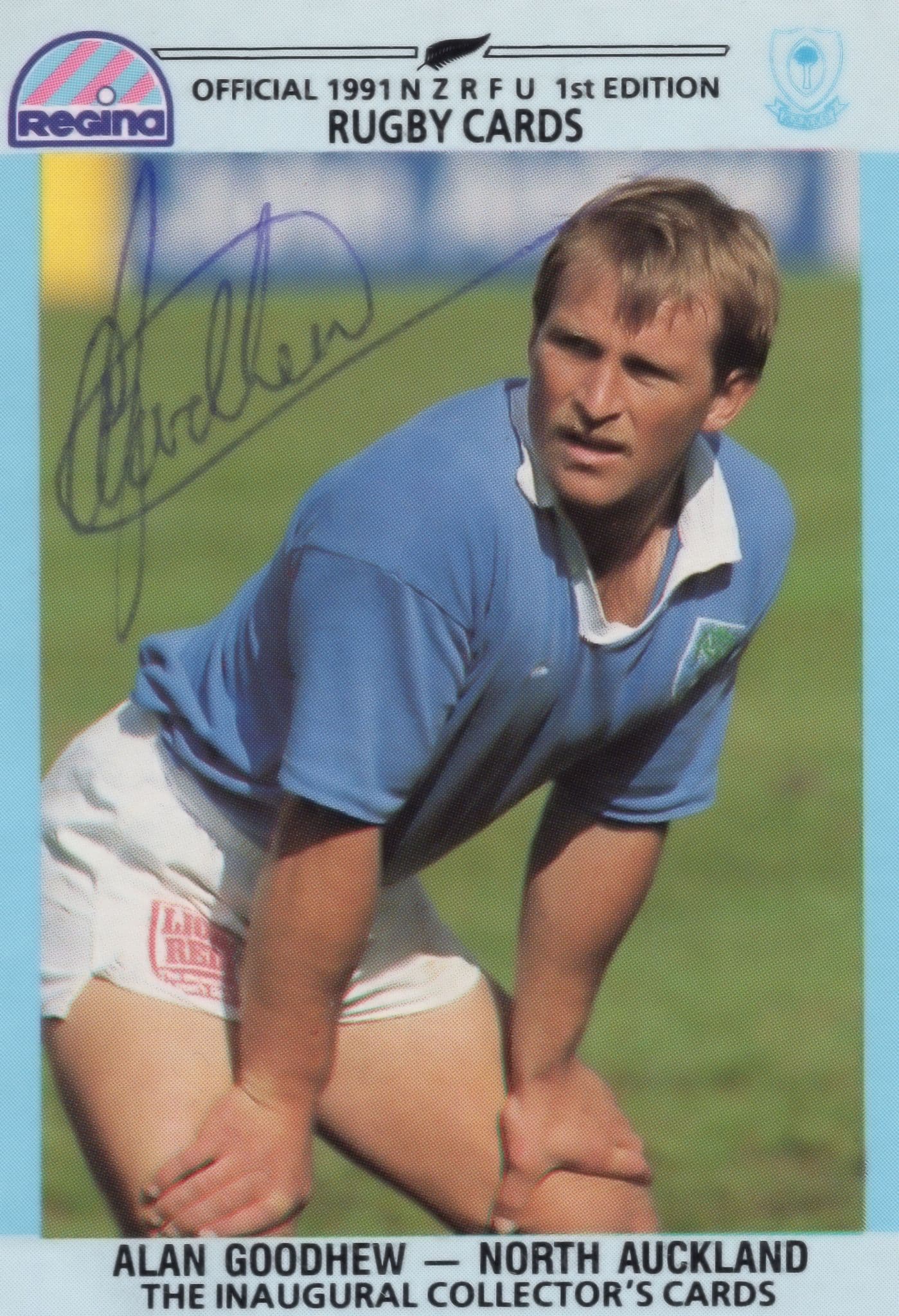 Alan Goodhew North Auckland New Zealand Rugby Hand Signed Rugby Photo