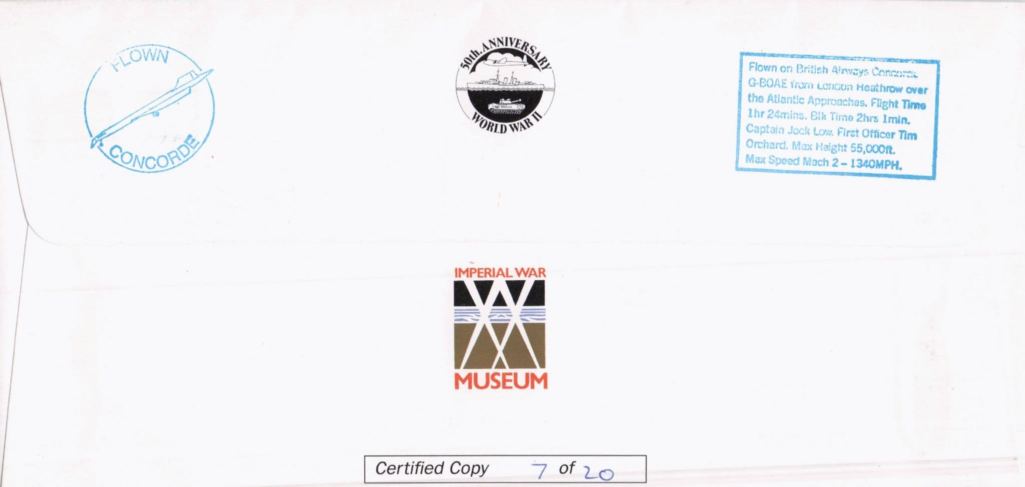 Alan Murray 73 Squadron WW2 Veteran LTD TO 20 Hand Signed FDC