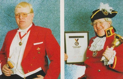 Alan Myatt Guiness Book Of Records Gloucester London Herts Town Crier Postcard