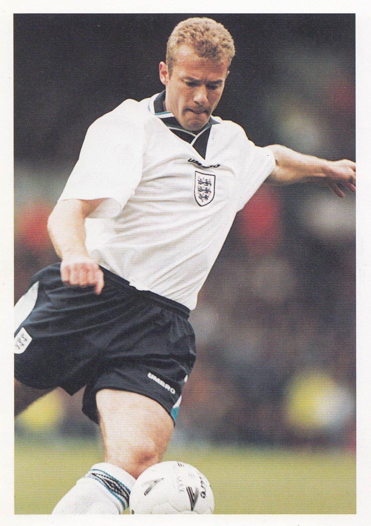 Alan Shearer English Football World Cup Striker Postcard
