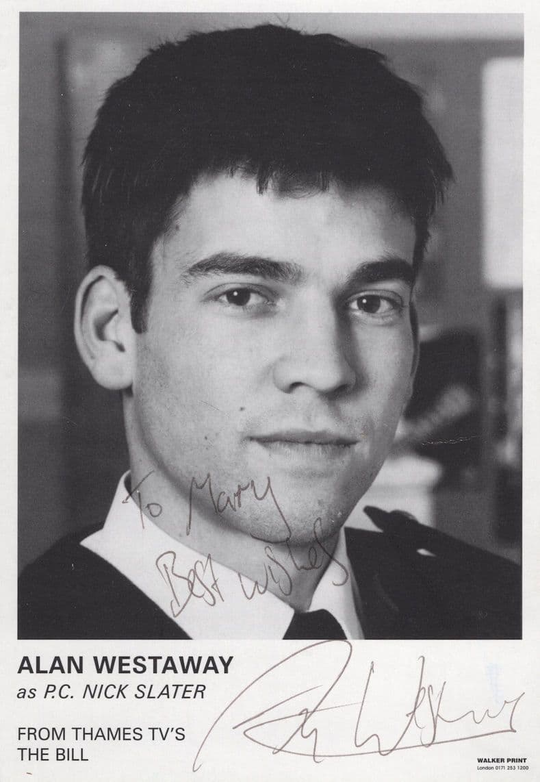 Alan Westaway The Bill Hand Signed Cast Card Please Read