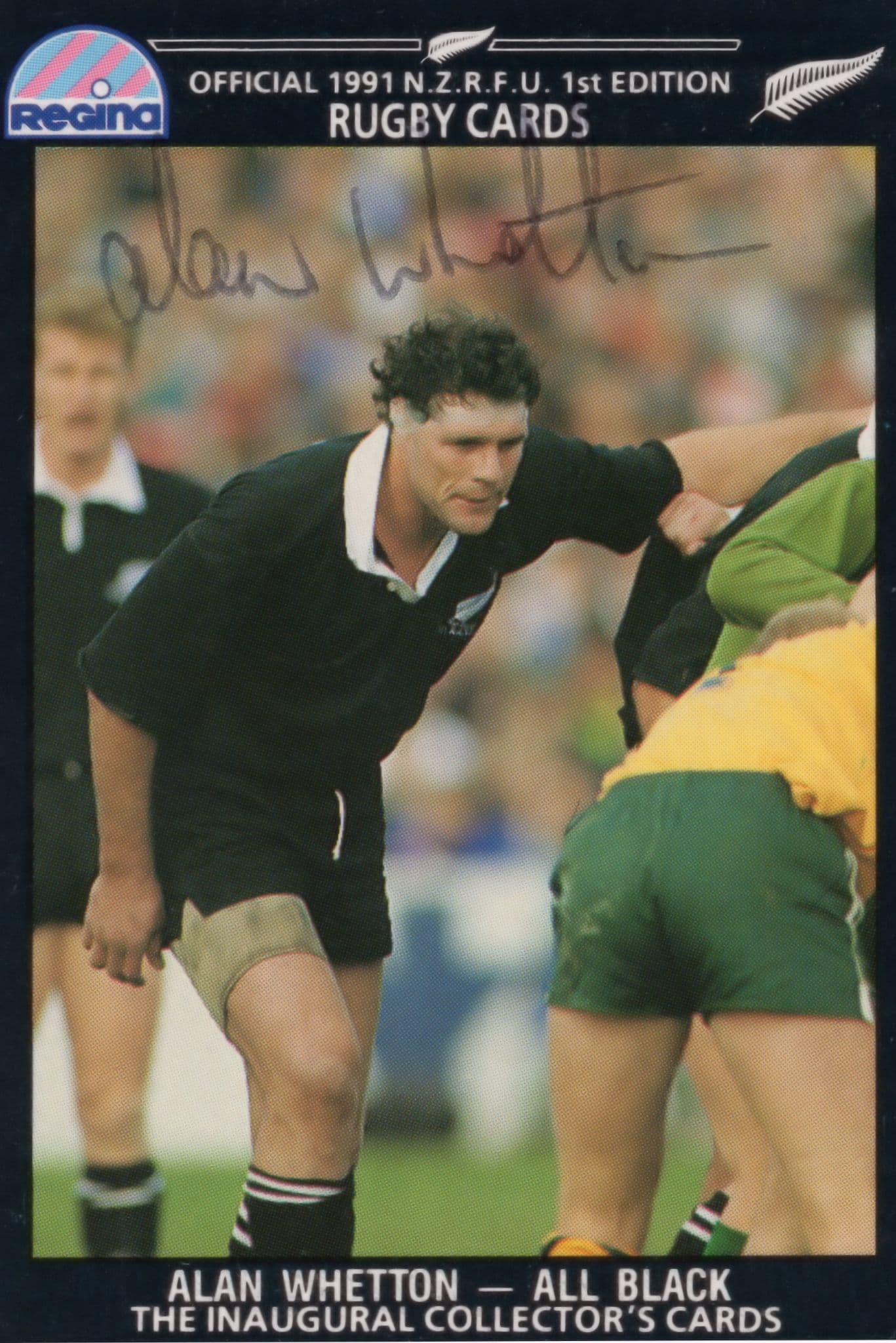 Alan Whetton New Zealand Rugby All Blacks Hand Signed Rugby Photo