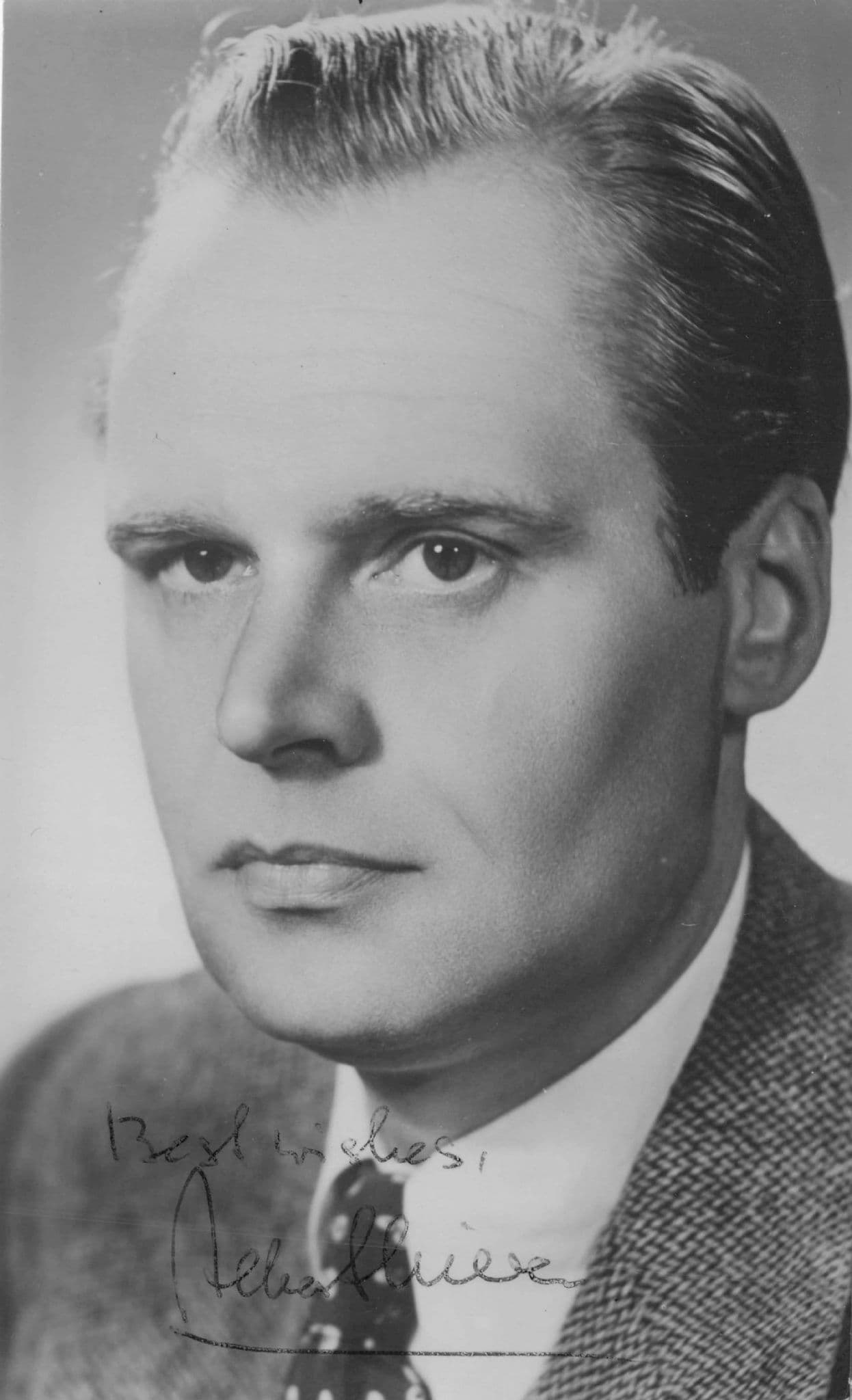 Albert Lieven Historic German Film Actor Hand Signed Photo Please Read