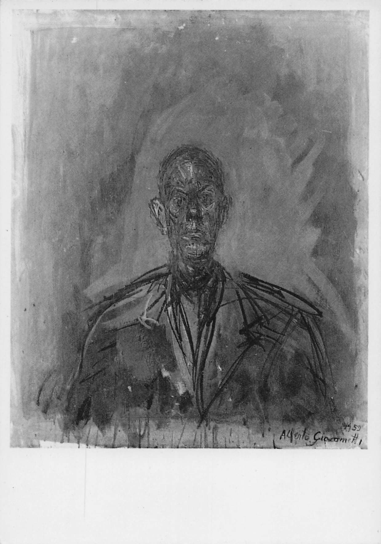 Alberto Giacometti Diego Tate Gallery London Painting Postcard