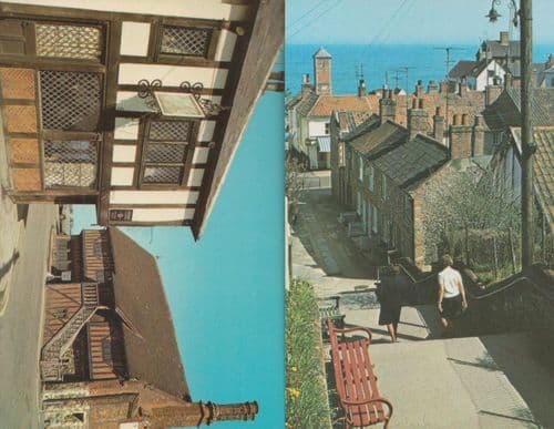 Aldeburgh Moot Hall Town Steps 2x 1970s Postcard