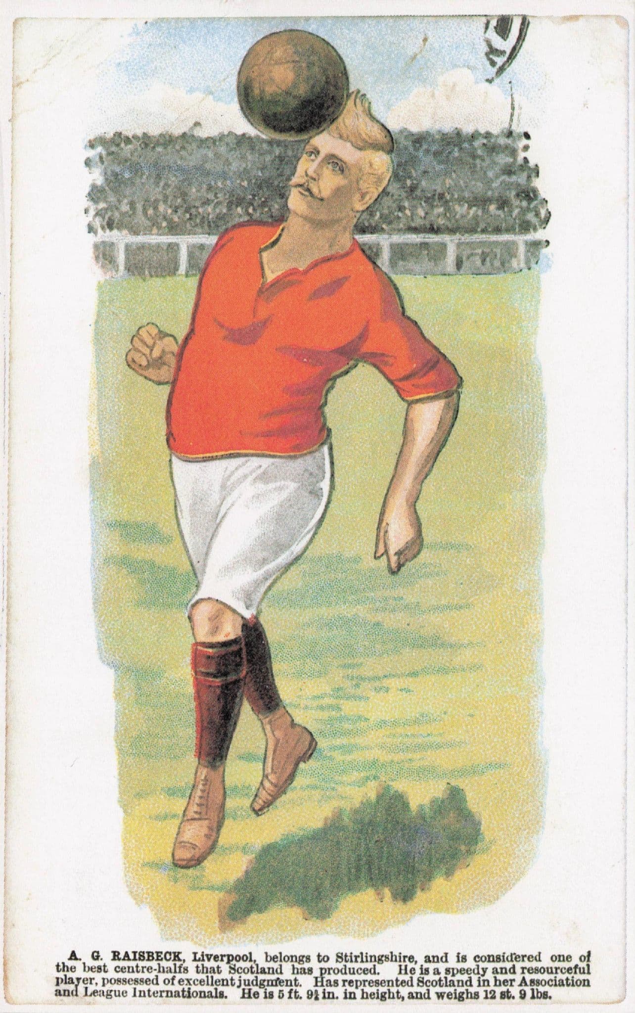 Alec Raisbeck Partick Thistle Scottish Football Club Postcard