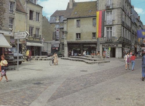 Alencon German Flag Chemists Bicycle French 1980s Postcard