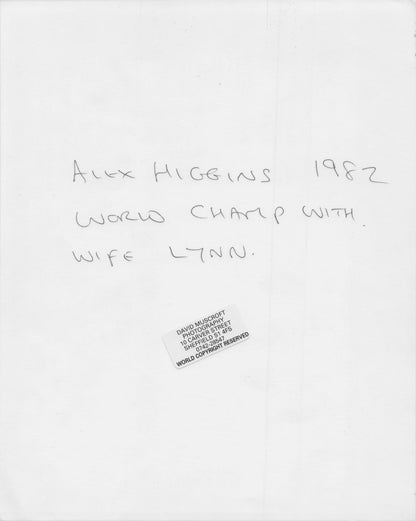 Alex Higgins Snooker 1982 Embassy Championship Victory Press Photo