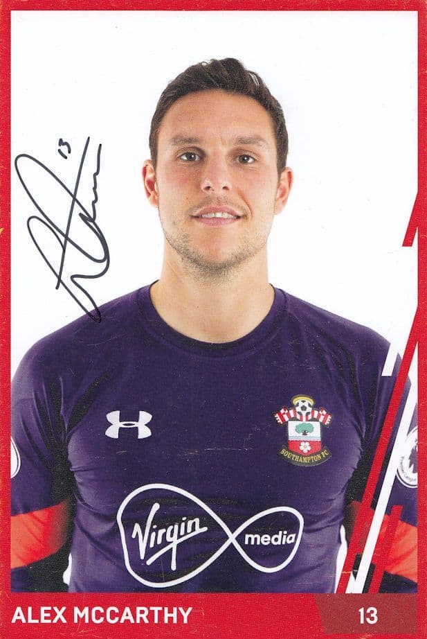 Alex McCarthy Southampton Football Club Hand Signed Photo